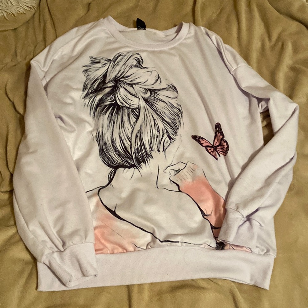 Messy bun country, long sleeve T-shirt